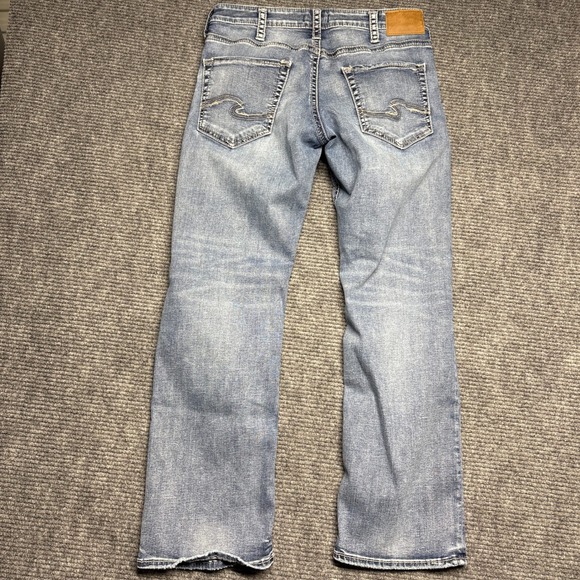 Silver Jeans Co Mens Jeans Western Glove Works Bootcut Blue Wash W34 L32 - Picture 4 of 6